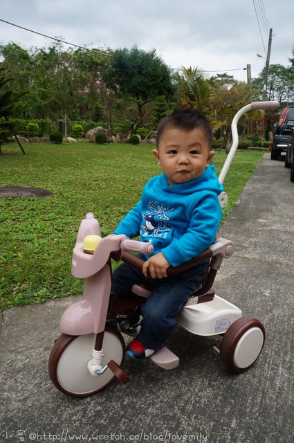 【兒物】胖nana人生中第一台小折→iimo摺疊三輪車《1Y》