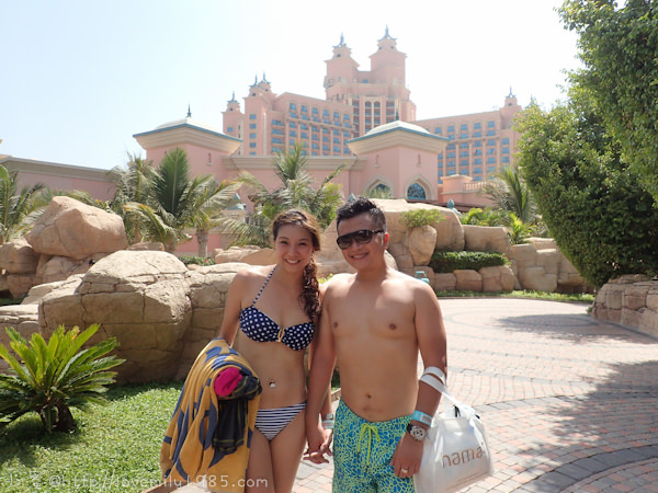 杜拜+義大利。夢想之旅　Day6-2　杜拜【亞特蘭提斯水上樂園ATLANTIS Aquaventure Water Park】超屌的水上樂園，波賽冬神殿塔The Tower of Poseidon，拋到外太空滑水道，緊張到心臟麻痺。Part2